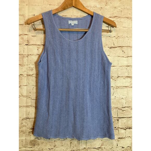 Burgess Top Women Large Silk Blend Baby Blue Open Knit Beachy Coquette Soft Girl - Picture 1 of 11